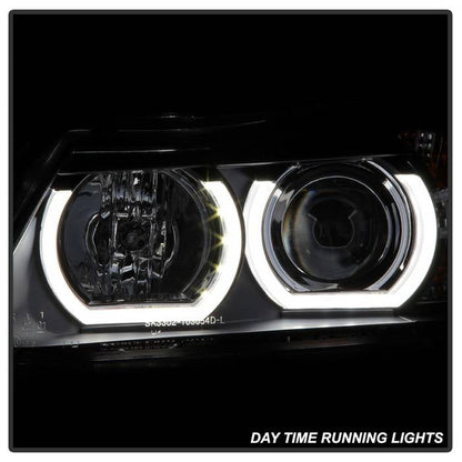 Spyder BMW E90 3-Series 06-08 4DR V2 Headlights - HID Only - Black PRO-YD-BMWE9005V2-HID-DRL-BK 5083852