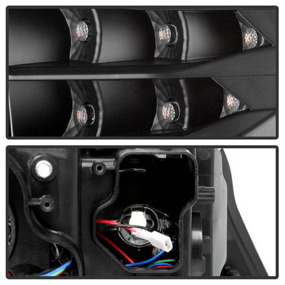 Spyder 09-12 BMW E90 3-Series 4DR Projector Headlights Halogen - LED - Black - PRO-YD-BMWE9009-BK 5086488