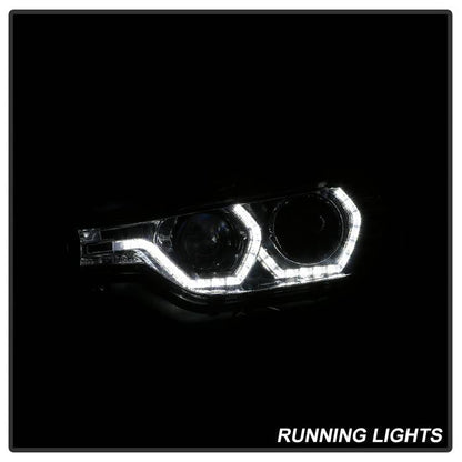 Spyder 12-14 BMW F30 3 Series 4DR Projector Headlights - LED DRL - Chrome (PRO-YD-BMWF3012-DRL-C) 5084354