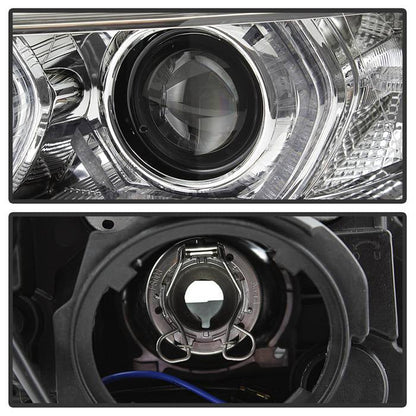 Spyder 12-14 BMW F30 3 Series 4DR Projector Headlights - LED DRL - Chrome (PRO-YD-BMWF3012-DRL-C) 5084354