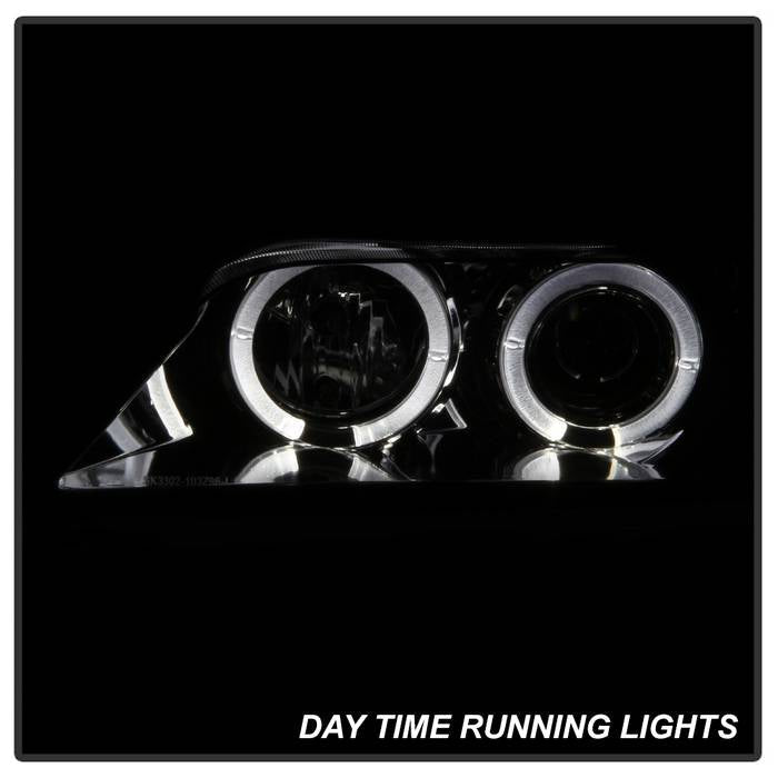Spyder BMW Z3 96-02 Projector Headlights LED Halo Smoke High H1 Low H1 PRO-YD-BMWZ396-HL-SM 5009104
