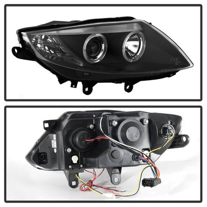 Spyder BMW Z4 03-08 Projector Headlights Halogen Model Only - LED Halo Black PRO-YD-BMWZ403-HL-BK 5029072