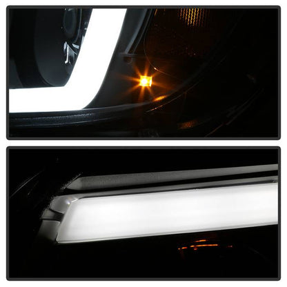 Spyder 15-17 Chevy Colorado Projector Headlights - Light Bar LED - Black (PRO-YD-CCO15-LBDRL-BK) 5085283