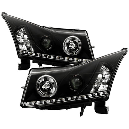 Spyder Chevy Cruze 11-14 Projector Headlights LED Halo -DRL Blk High H1 Low H7 PRO-YD-CCRZ11-DRL-BK 5037916