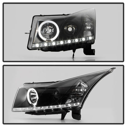 Spyder Chevy Cruze 11-14 Projector Headlights LED Halo -DRL Blk High H1 Low H7 PRO-YD-CCRZ11-DRL-BK 5037916