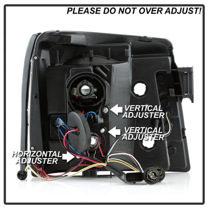Spyder Cadillac Escalade 02-06 Projector Halogen Model- LED Halo DRL Blk PRO-YD-CE02-DRL-BK 5037947