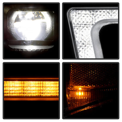SPYDER Chevy Silverado 20-23 HD 2500/3500 High-Power LED Module - Black (PRO-YD-CSHD20AP-SEQ-BK) 5088840