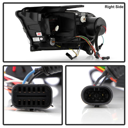 SPYDER 11-13 Dodge Durango (HID Model Only) Projector Headlights - Black PRO-YD-DDU11HIDSI-BK 5088680