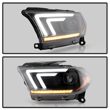 Spyder Dodge Durango 11-13 Halogen Model Only Projector Headlights - Black PRO-YD-DDU11SI-BK 5088284