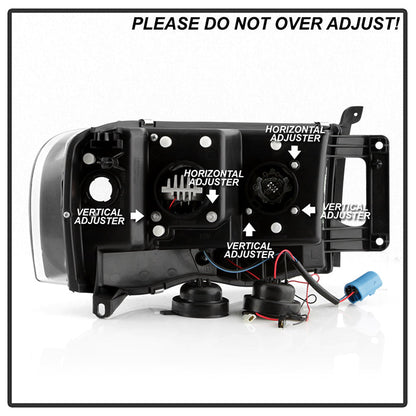 Spyder Dodge Ram 1500 02-05/Ram 2500/3500 03-05 High-Power LED Headlights - Black PRO-YD-DR02V2PL-BK 5088079