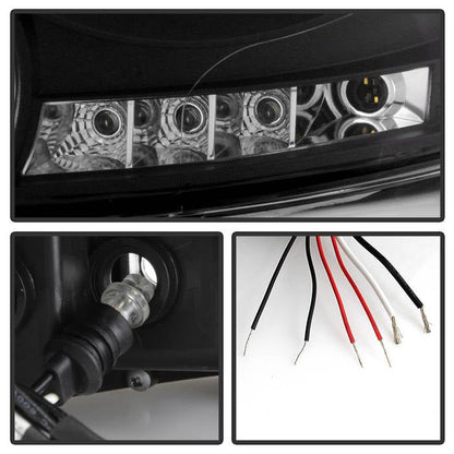 Spyder Dodge Ram 1500 06-08/Ram 2500 06-09 Projector Headlights LED Halo LED Blk PRO-YD-DR06-HL-BK 5010001