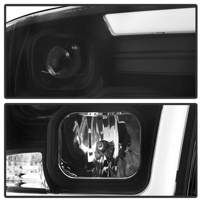 Spyder 09-16 Dodge Ram 1500 Version 2 Headlights Light Bar DRL Black PRO-YD-DR09V2-LBDRL-BK 5084811