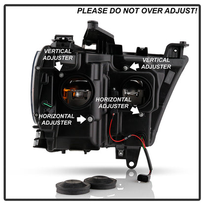 SPYDER Dodge Ram 19-20 Halogen Model Only Projector Headlights Chrome PRO-YD-DR19HALAP-SEQ-C 5087638
