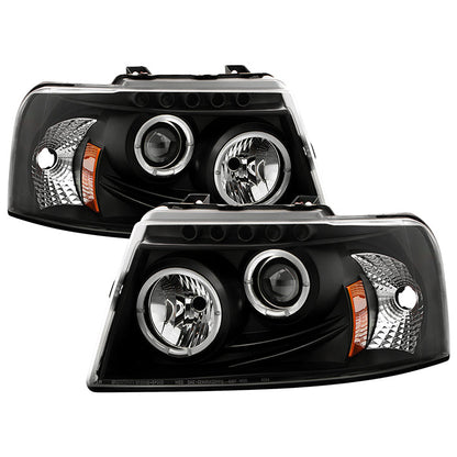 Spyder Ford Expedition 03-06 Projector Headlights LED Halo LED Blk (Not Included) PRO-YD-FE03-HL-BK 5010117
