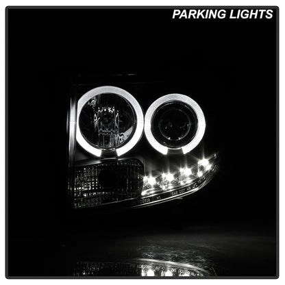 Spyder Ford Escape 08-12 Projector Headlights Halogen Model Only - DRL Black PRO-YD-FES08-DRL-BK 5074225