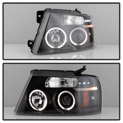 Spyder Ford F150 04-08 Projector Headlights Version 2 LED Halo LED Blk PRO-YD-FF15004-HL-G2-BK 5010209
