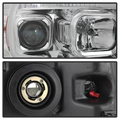 Spyder 04-08 Ford F-150 Light Bar Projector Headlights - Chrome (PRO-YD-FF15004V2-LB-C) 5084637