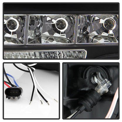 Spyder Ford F150 09-14 Projector Headlights Halogen Model- LED Halo LED Blk PRO-YD-FF15009-HL-BK 5010230