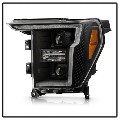 SPYDER Signature 20-21 Ford F150 (Halogen Model) Proj. Headlights - Black (PRO-YD-FF15021HALSI-BK) 5088703