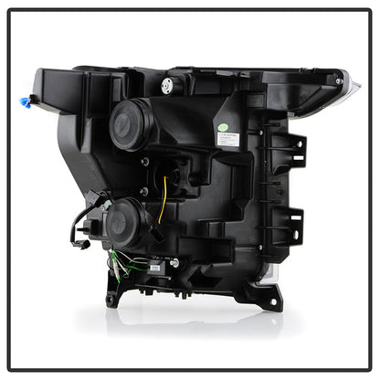 SPYDER Signature 20-21 Ford F150 (Halogen Model) Proj. Headlights - Black (PRO-YD-FF15021HALSI-BK) 5088703