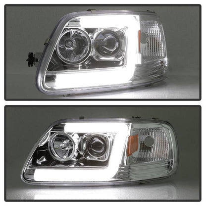 Spyder 97-03 Ford F-150 (After 6/1997) V2 Proj Headlights DRL LED - Chrm (PRO-YD-FF15097V2-LB-C) 5084644