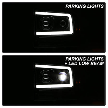 SPYDER Ford F-250 99-04/Excursion 00-04 1 Piece LED Headlights - Black PRO-YD-FF25099V2PL-BK 5088062