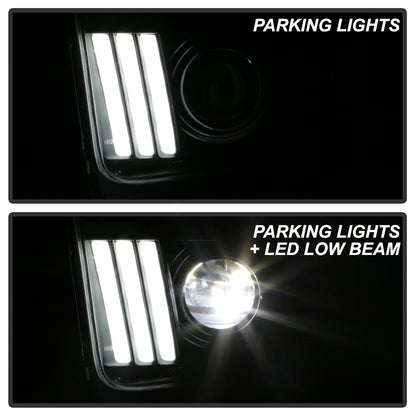 Spyder Ford Mustang 05-08 V2 High-Power LED Headlights - Black PRO-YD-FM05AP-BK 5088192