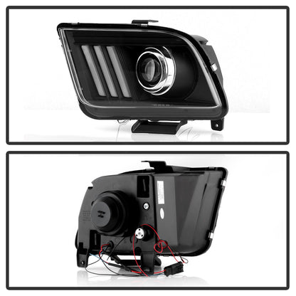 Spyder Ford Mustang 05-08 V2 High-Power LED Headlights - Black PRO-YD-FM05AP-BK 5088192