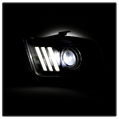 Spyder Ford Mustang 05-08 V2 High-Power LED Headlights - Black PRO-YD-FM05AP-BK 5088192