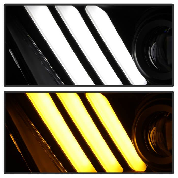 Spyder Ford Mustang 10-13 Projector Headlights - HID Model Only - Black PRO-YD-FM2010V2-HID-BK 5084569