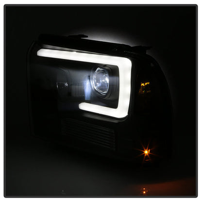 Spyder 05-07 Ford F250/350/450 Super Duty Projector LED Black PRO-YD-FS05V2PL-BK 5087911