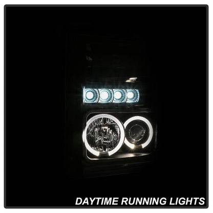 Spyder Signature Ford F250/350/450 Super Duty 08-10 Projector Headlights (PRO-YD-FS08-HL-BKV2) 5086006
