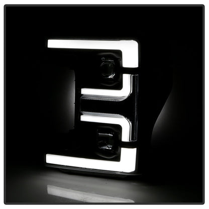 Spyder 17-18 Ford F250/F350/F450 Halogen Model Only -White Light Bar- Black- PRO-YD-FS17HALSI-BK 5087850