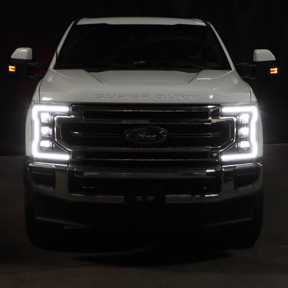 SPYDER Apex 20-22 Ford F250/F350 (Halogen) High-Power LED Headlights - Black PRO-YD-FS20HALAP-SEQ-BK 5088635