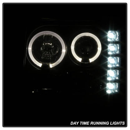 Spyder GMC Sierra 1500/2500 07-13 Projector Headlights LED Halo- LED Blk Smke PRO-YD-GS07-HL-BSM 5078506