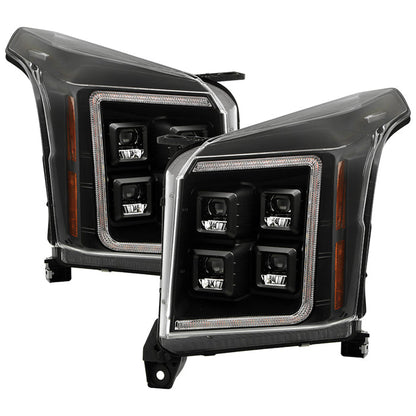 SPYDER Apex 15-20 GMC Yukon High-Power LED Module Headlights - Black (PRO-YD-GY15HALAP-SBSEQ-BK) 5088741