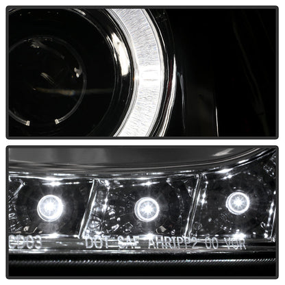 Spyder Honda Accord 03-07 Projector Headlights LED Halo Amber Reflctr LED Chrm PRO-YD-HA03-AM-C 5010643