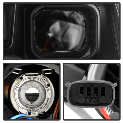 SPYDER 14-21 Jeep Grand Cherokee Proj Headlights - Halogen Model Only - PRO-YD-JGC14HALSI-SBGR-BK 5088949