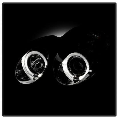 Spyder Mercedes Benz C-Class 01-05 4 DrProjector Headlights Halogen-LED Halo Chrm PRO-YD-MBW203-HL-C 5011268
