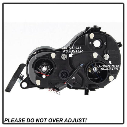 Spyder Mercedes Benz E-Class 95-99 Projector Headlights LED Halo Chrm PRO-YD-MBW21095-HL-C 5011282