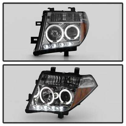 Spyder Nissan Frontier 05-08 Projector Headlights LED Halo LED Smke PRO-YD-NF05-HL-SM 5011541