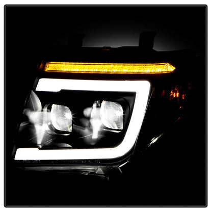 SPYDER Apex 05-08 Nissan Frontier High-Power LED Module Headlights - Black (PRO-YD-NF05AP-SEQGR-BK) 5089106