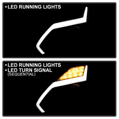 Spyder Nissan GTR R35 09-14 - Projector Headlights - DRL LED - Black 5085696