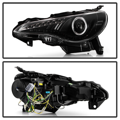 Spyder Subaru BRZ 12-14 Projector Headlights- DRL LED Black PRO-YD-SUBRZ12-BK 5075475