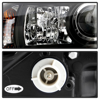 Spyder Subaru WRX 2006-2007 Projector Headlights - Halogen Only - Black PRO-YD-SWRX06-LBDRL-BK 5083920