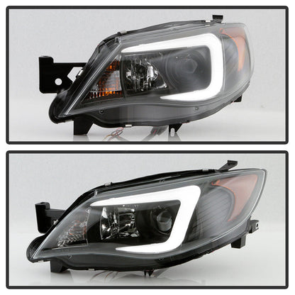 Spyder Subaru WRX 08-09 Projector Headlights - HID Model Only - Black PRO-YD-SWRX08-HID-LBDRL-BK 5083937