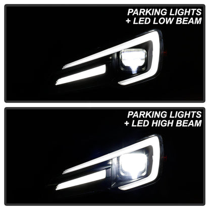 Spyder Subaru Impreza WRX 15-20 Halogen High-Power LED Headlights- Black PRO-YD-SWRX15HALAP-SBSEQ-BK 5088093