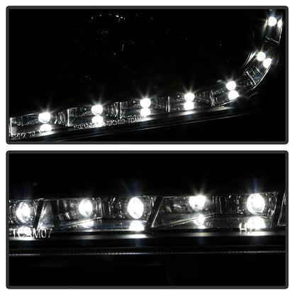 Spyder Toyota Camry 07-09 Projector Headlights DRL Black High H1 Low H7 PRO-YD-TCAM07-DRL-BK 5039422