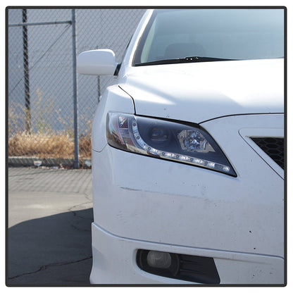 Spyder Toyota Camry 07-09 Projector Headlights DRL Black High H1 Low H7 PRO-YD-TCAM07-DRL-BK 5039422