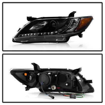 Spyder Toyota Camry 07-09 Projector Headlights DRL Black High H1 Low H7 PRO-YD-TCAM07-DRL-BK 5039422